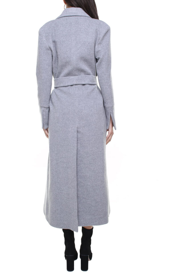 Valentina wool and cashmere coat Grey