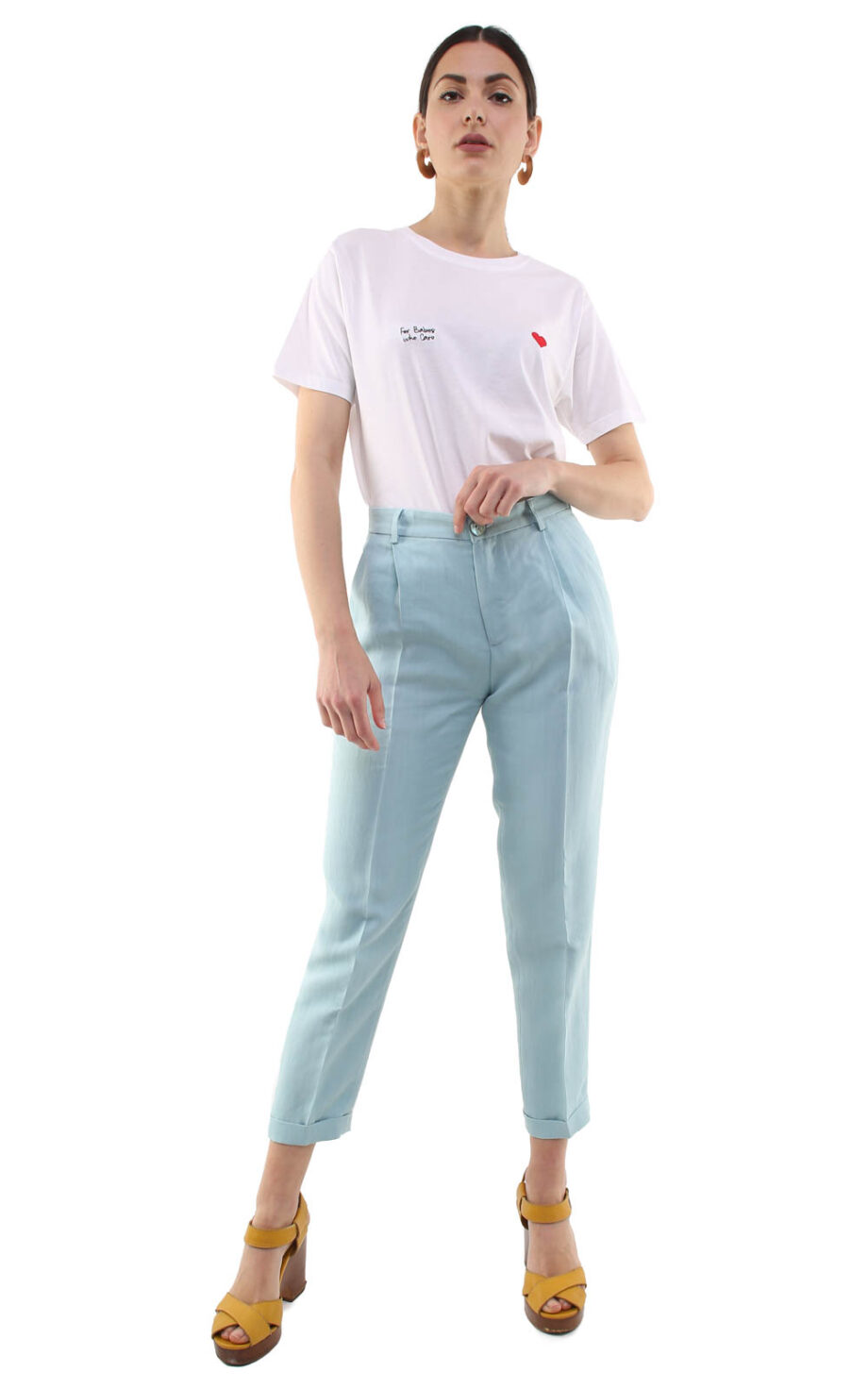 Jane trousers w/ removable suspenders baby blue