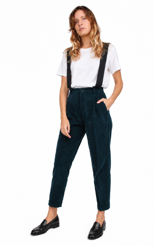 Jane trousers myrtle green corduroy