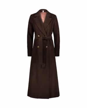 Valentina wool and cashmere chocolate brown