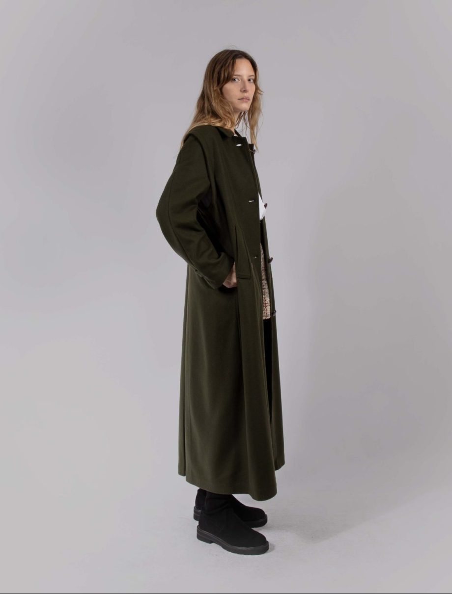 Petra Long  Loden Coat Green