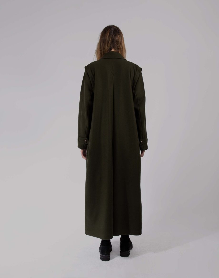 Petra Long  Loden Coat Green
