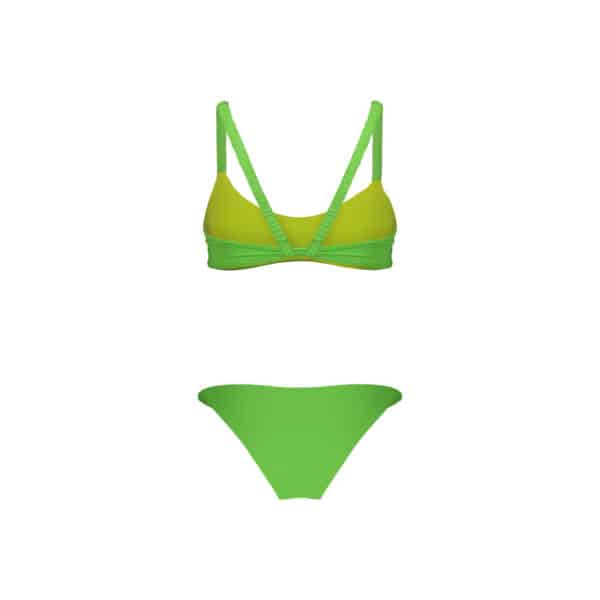 perlas reversibile Bikini lime/green