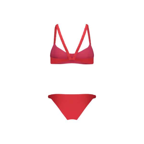 perlas reversibile Bikini red/fuchsia