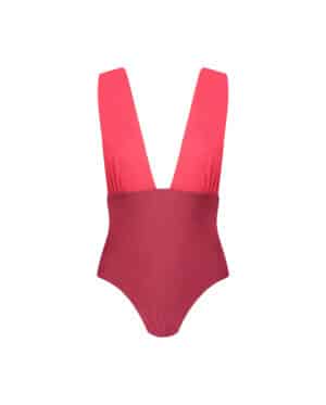 Fantasea reversible swimsuit red/berry/moka