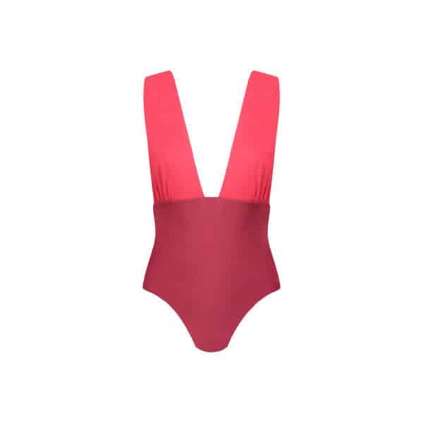 Fantasea reversible swimsuit red/berry/moka