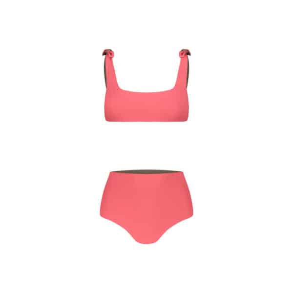 Latitud reversible bikini taupe/pink