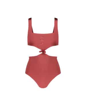 knotty reversible swimsuit rose/berry