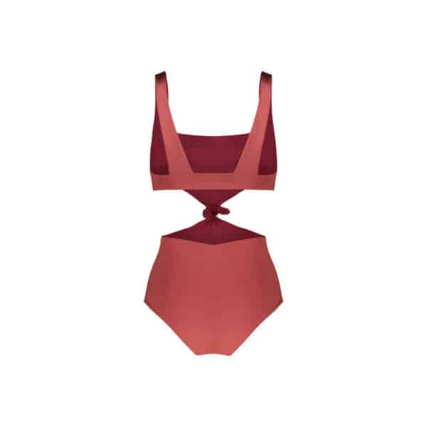 knotty reversible swimsuit rose/berry