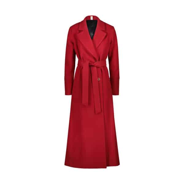 Valentina wool and cashmere coat Red